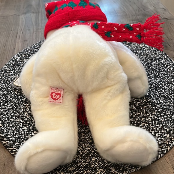 TY 1999 CHRISTMAS SNOWBOY BEANIE BABIE BUDDIE CUTE CUDDLIE & CLEAN - Picture 3 of 5
